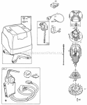 MotorControlsCover748001 Diagram and Parts List for 748001-0020-01  Briggs and Stratton Engine